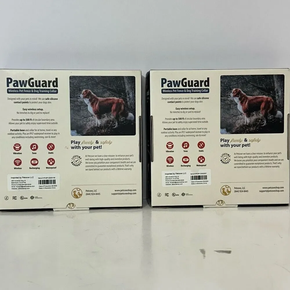 Petcove Paw Guard Wireless Pet Fence & Dog Training Collar (No strap)